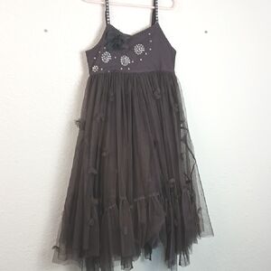 Eliane Et Lena French Gray Tutu Dress Girls Size 10A